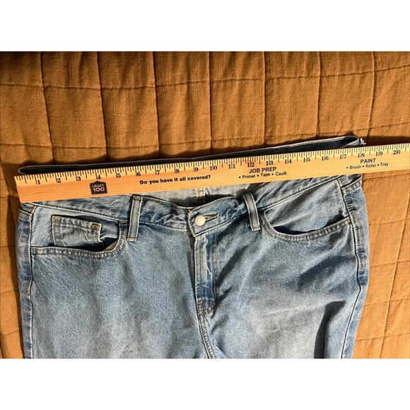 Old Navy Wow Baggy Wide-Leg Jeans Size 14 Tall Light Wash Relaxed - Picture 5 of 11